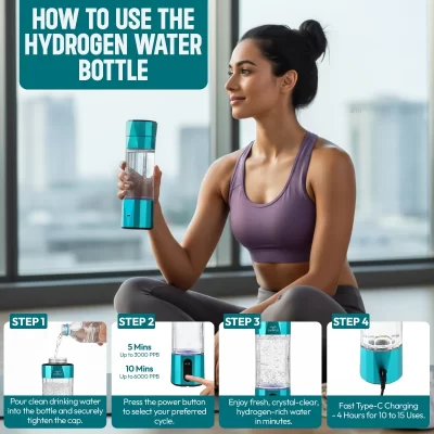 zynaflo-h2-max hydrogen water bottle generator